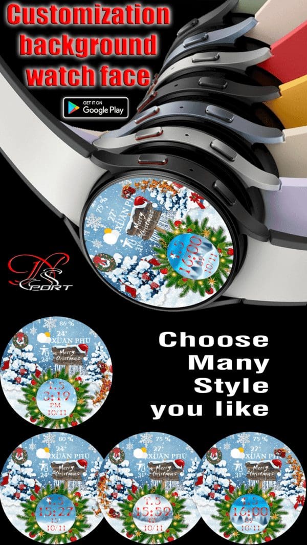 1 8 [N-SPORT560]Merry christmas samsung N-SPORT Watch Face SAMSUNG WATCH FACE