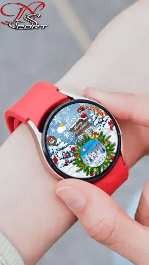GalaxyWatch4 9 1 [N-SPORT560]Merry christmas samsung N-SPORT Watch Face SAMSUNG WATCH FACE
