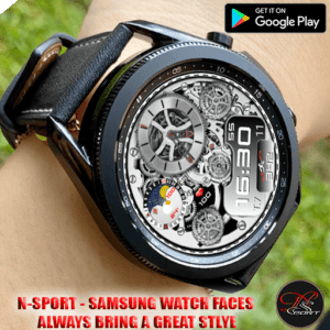 REVIEW 512 BEST 10 copy [N-SPORT523] Black White N-SPORT Watch Face SAMSUNG WATCH FACE