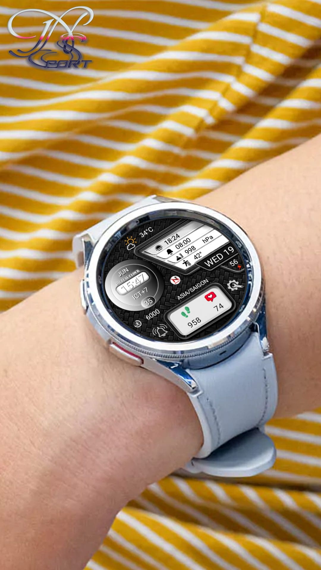 N-SPORT688 Hybird Color Watch Face For samsung watch ultra/watch7/6/5/4