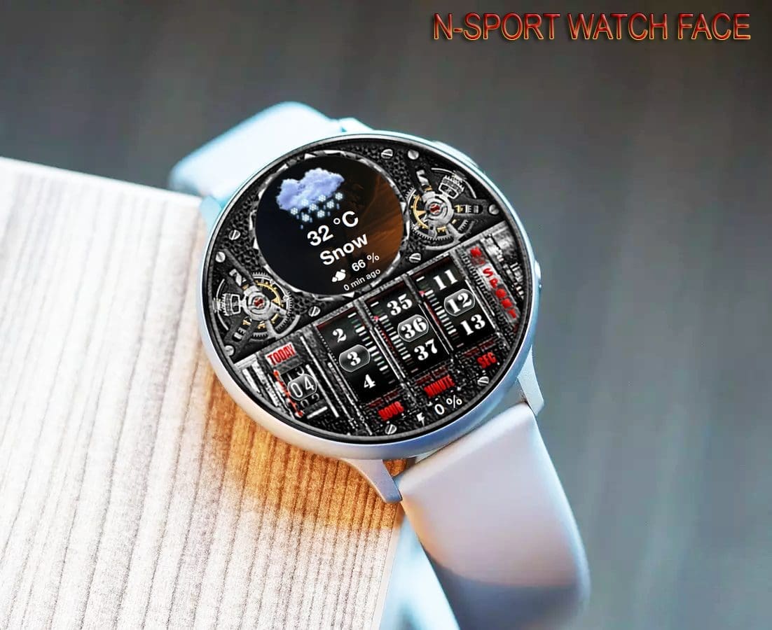 [TizenOS] [N-SPORT172] TIME REAL WEATHER DIGITAL WATCH FACE