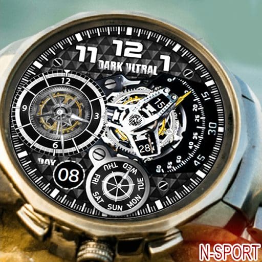 [TizenOS][N-SPORT145] ULTRA DARK ANALOG - DIGITAL WATCH FACE