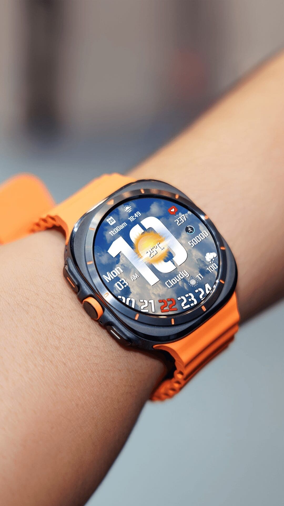 Wear OS watch face features - N-SPORT 730 Weather Digital Watch Face